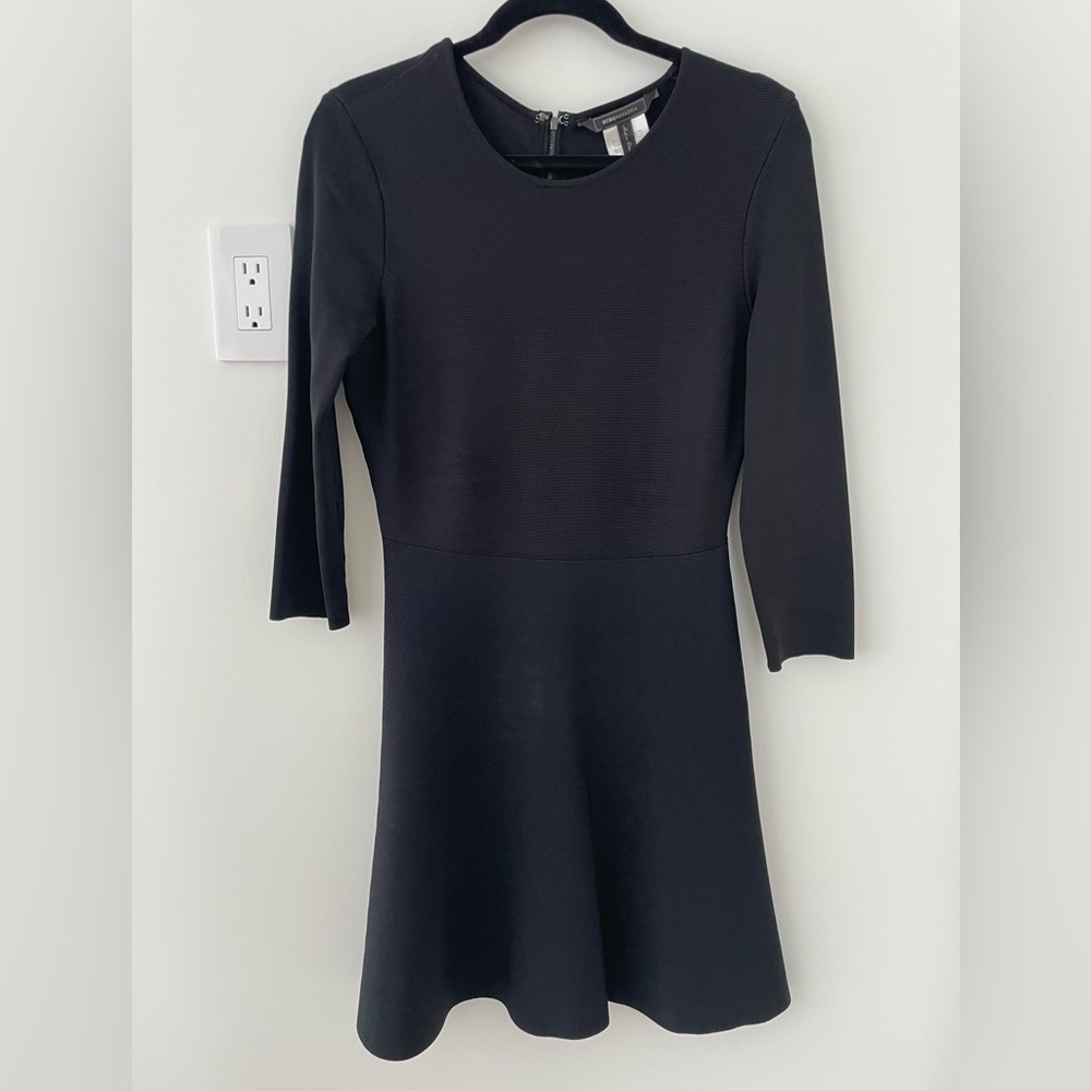 BCBG Maxazria Black Fit & Flare Dress Size Small